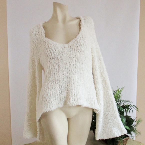 Free People Sweaters - Free People Dune Sweater Ivory Size Large